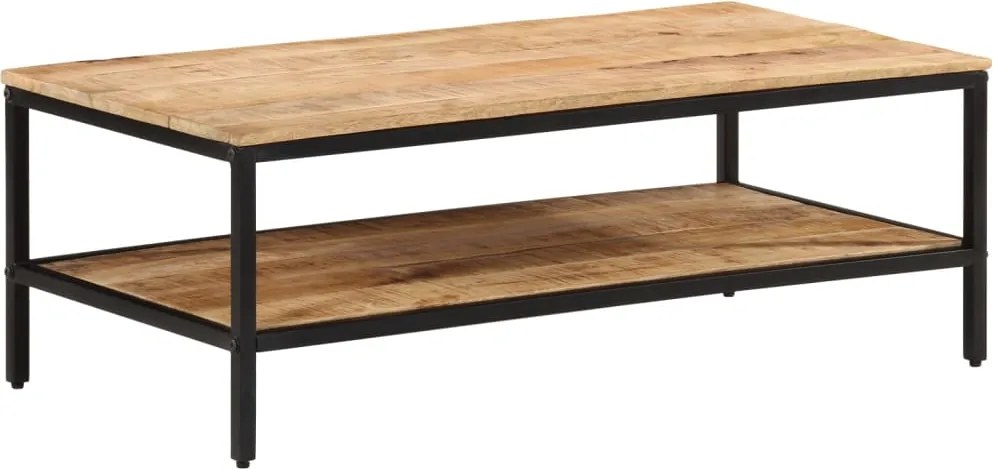 vidaXL tömör nyers mangófa dohányzóasztal 100 x 50 x 35 cm