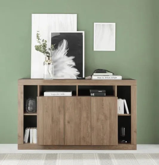 RIMINI komód, háromajtós – Mercure tölgy