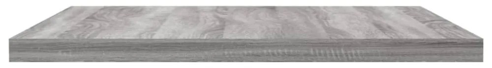 4 db szürke sonoma színű szerelt fa fali polc 40 x 30 x 1,5 cm