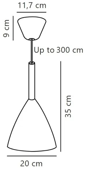 DFTP by Nordlux - Csillár zsinóron PURE 1xE27/40W/230V