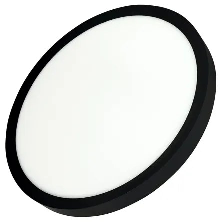 LED mennyezeti lámpatest LED/24W/230V 3000/4000/6500K átm. 30 cm fekete