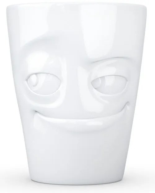 Fehér 'mosolygós' porcelánbögre - 58products