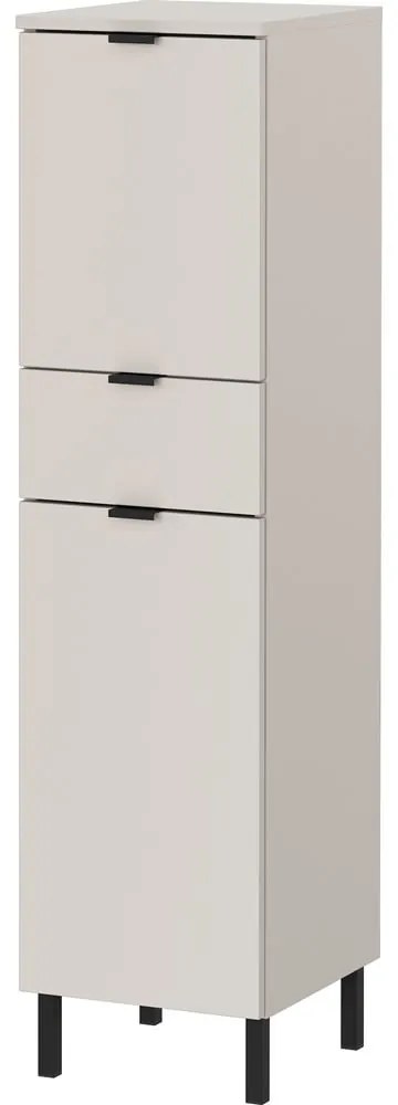 Krémszínű magas-keskeny fürdőszoba szekrény 30x120 cm Arcena – Germania