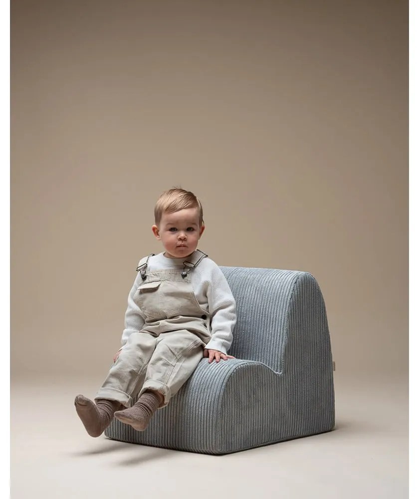 Mentazöld kordbársony gyerek fotel Cloud – Wigiwama