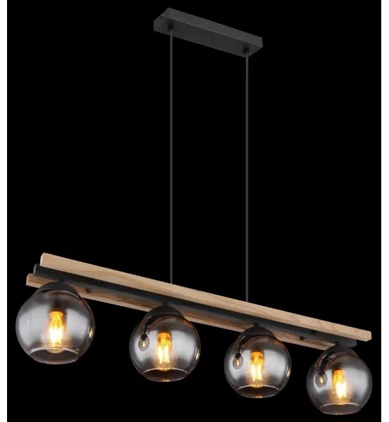 Globo 15569-4HW - Csillár zsinóron CONNI 4xE27/25W/230V