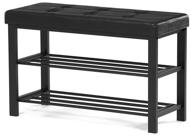 Fekete Fém Cipős Szekrény. ABO-W2012 BK