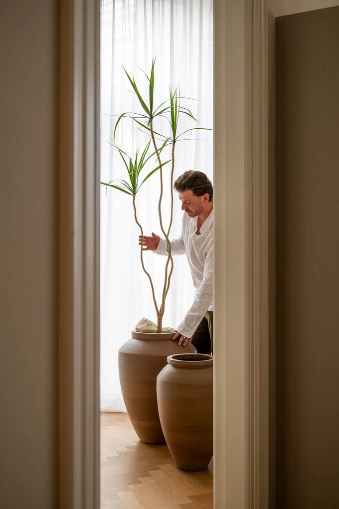 Pottery Pots Dafni virágcserép, gyökérbarna színű, több méretben - PotteryPots méret: H - ø 50 cm | m. 70 cm