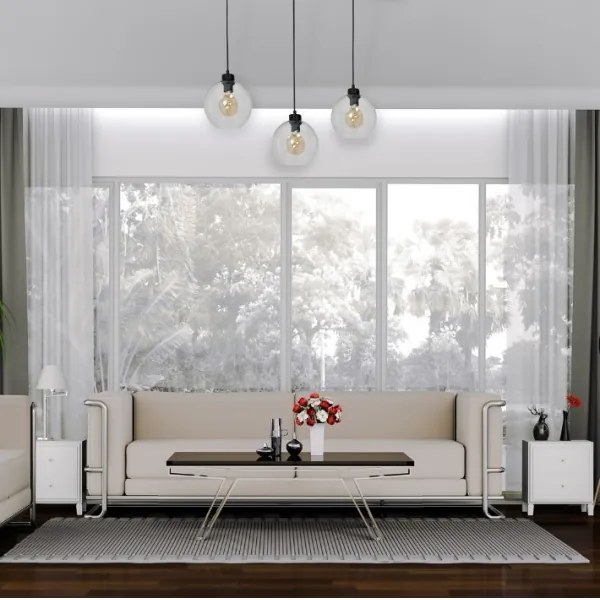 Csillár SOFIA 3xE27 / 60W / 230V átlátszó