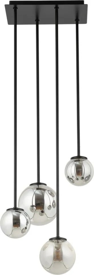 SIGMA LIGHTING 33502 TULIA Többágú Függesztett Lámpa Fekete, Szürke G9 IP20