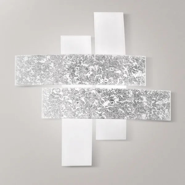 Gea Luce LARA P P arg - Mennyezeti lámpa LARA 2xE27/52W/230V 50 cm ezüst