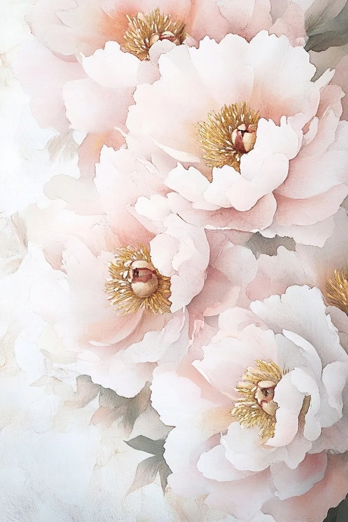 Vászonkép Canvas Természet Virágok Peonie Bazsarózsa Glamour Makró 40x60
