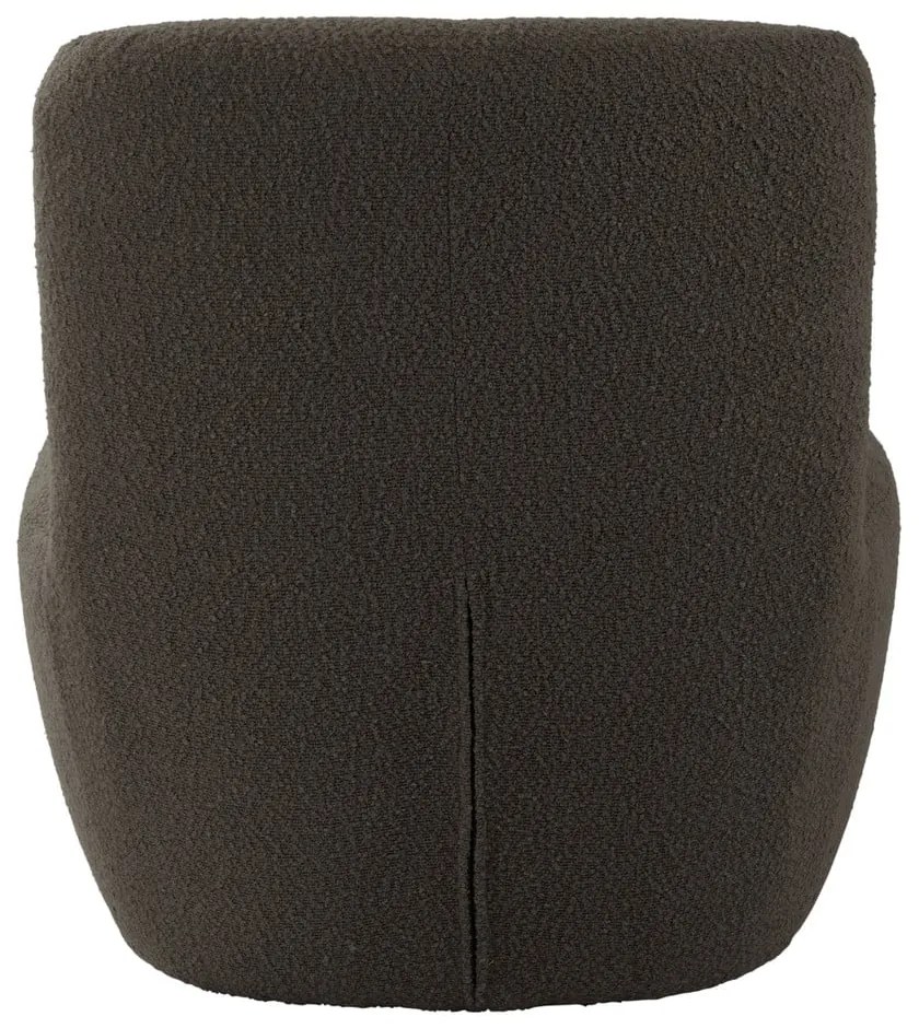 Szürkésbarna buklé fotel Ada – Leitmotiv