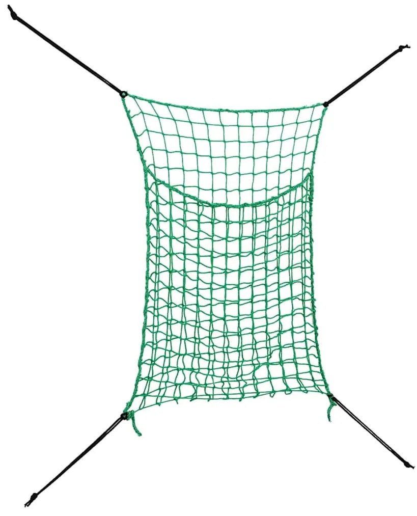 vidaXL 2 db téglalap alakú polipropilén széna háló 0,9x1,5 m