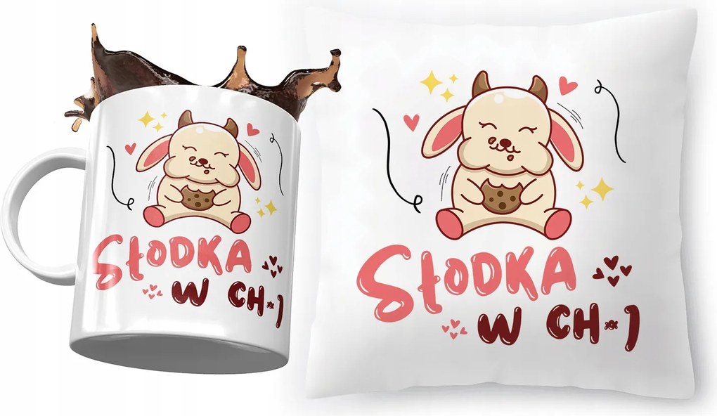 Vicces vicces párna bögre ajándék szett fényképes nyomtatással