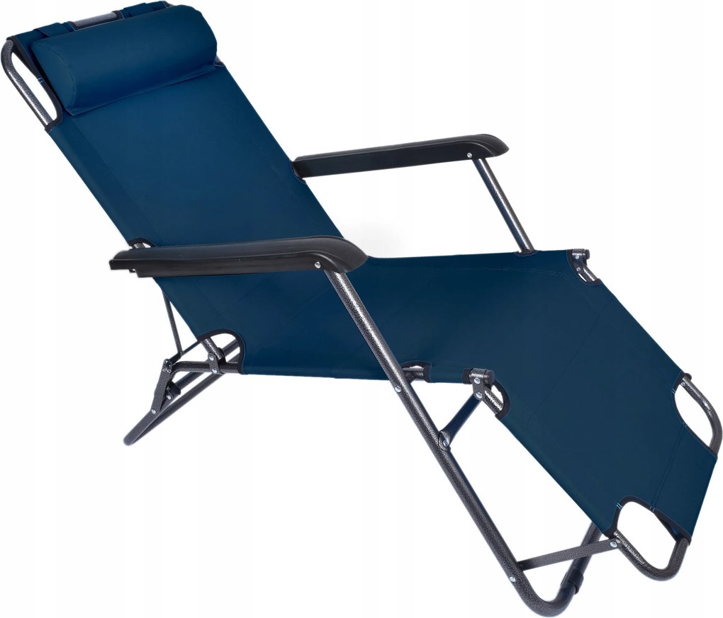 Kerti Napozóágy Strand Összecsukható Fotel Zero Gravity Turista Szék 2in1