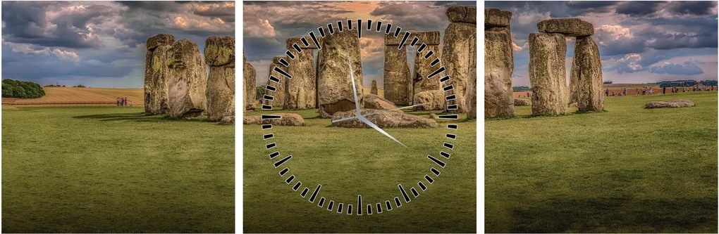 Stonehenge képe (órával) (90x30 cm)