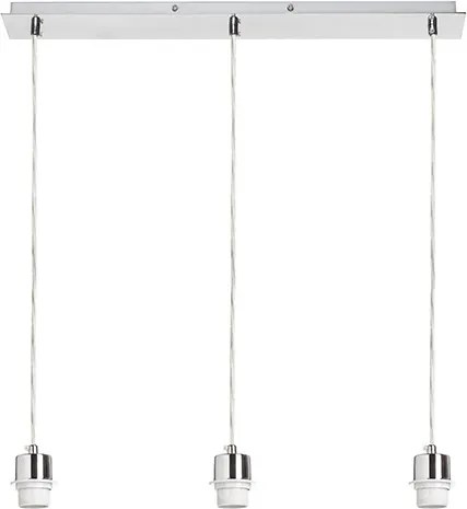 RENDL MORE 60 mennyezeti függőlámpa alap króm 230V LED E27 3x15W