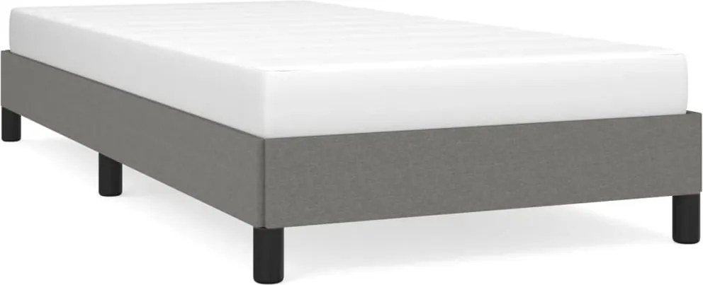 vidaXL sötétszürke szövet ágykeret matrac nélkül 90x200 cm