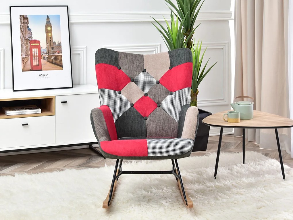 Fotel Sibyla (patchwork + fekete). 1110395