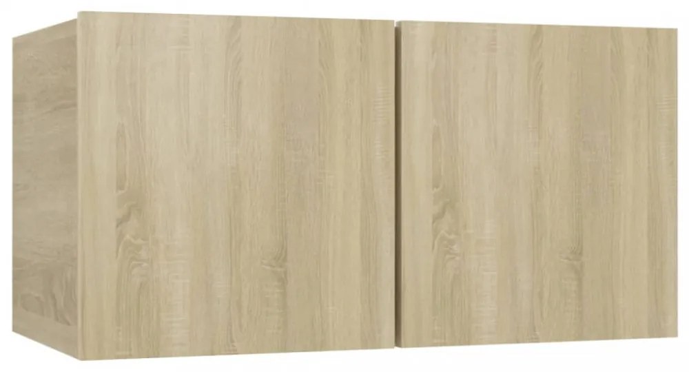 3 db sonoma tölgy függő TV-szekrény 60 x 30 x 30 cm