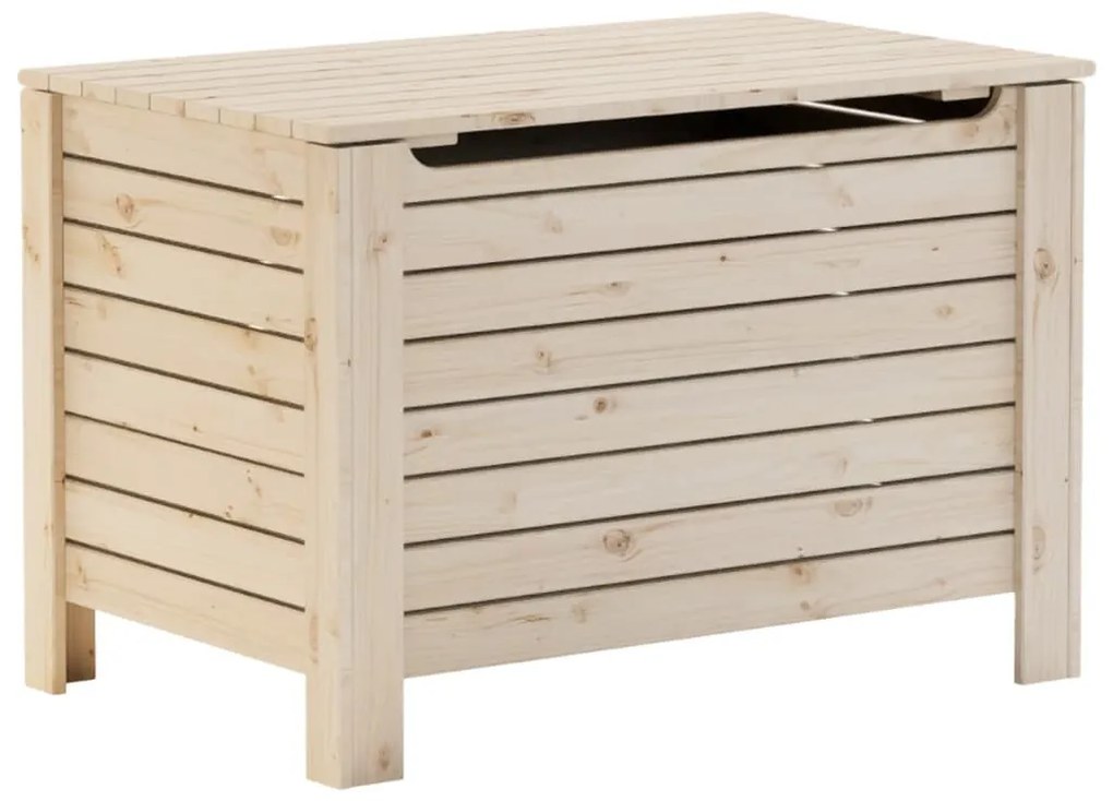 RANA tömör fenyőfa tárolóláda fedéllel 80 x 49 x 54 cm