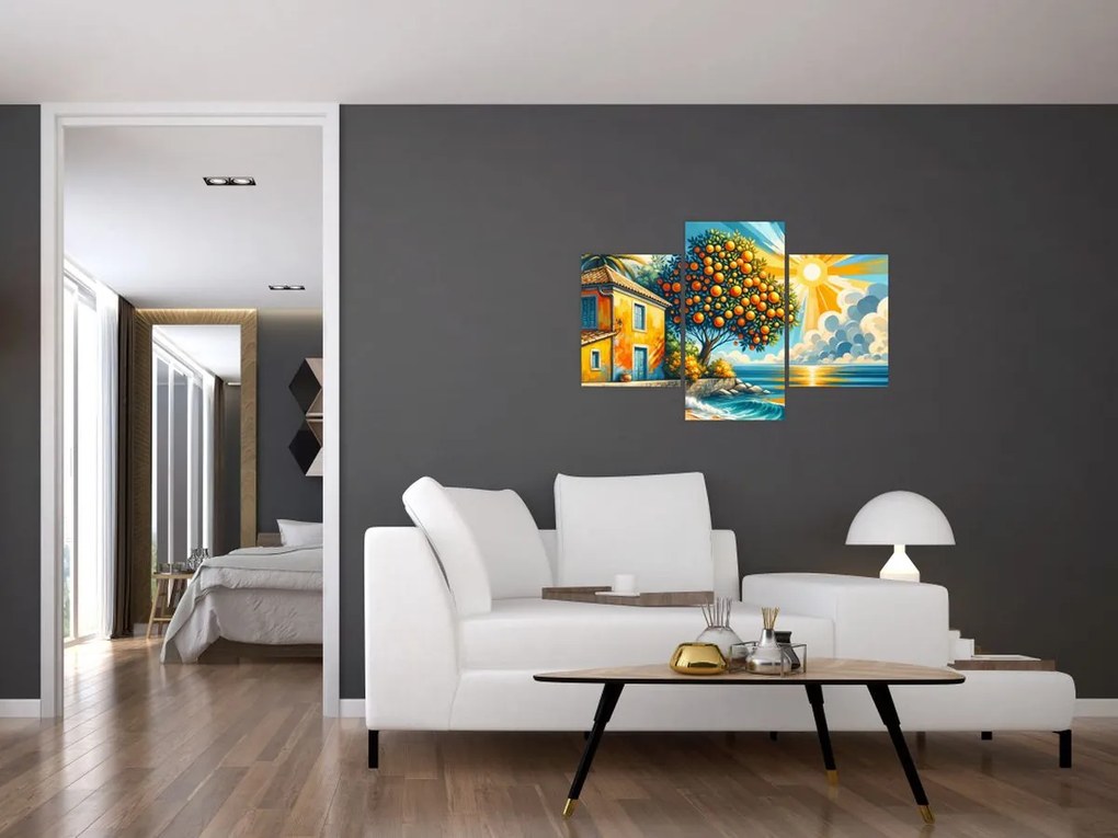 Kép - Ház narancsokkal I. (90x60 cm)