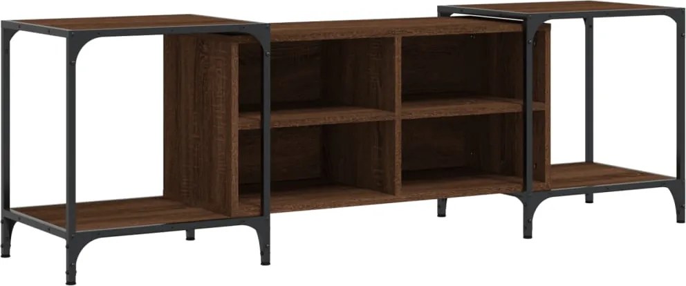 vidaXL barna tölgy színű szerelt fa TV-szekrény 153 x 37 x 50 cm
