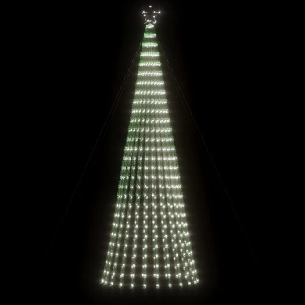 hideg fehér LED karácsonyfa 688 LED 300 cm