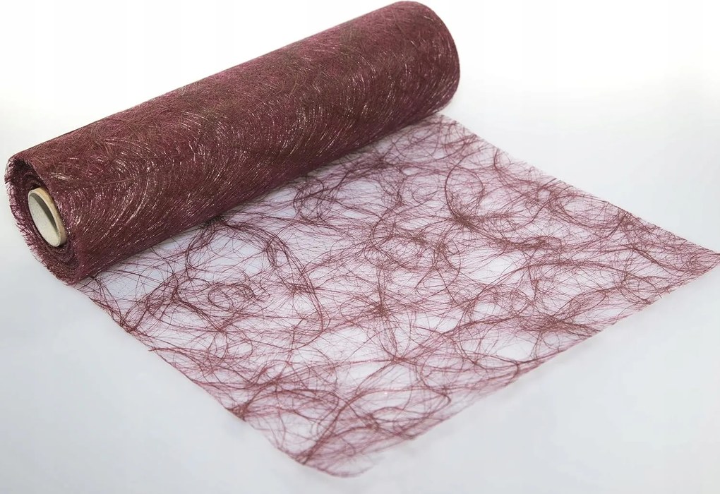 Asztalterítő Szizál Asztali Dekoráció 30cm széles Tekercs 5db Bordó