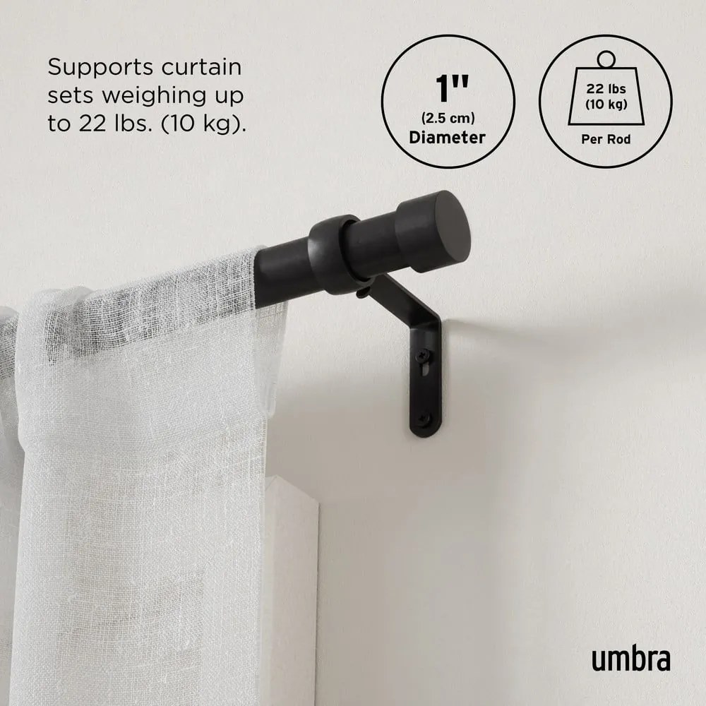 Acél bővíthető függönykarnis 305 - 457 cm Cappa – Umbra