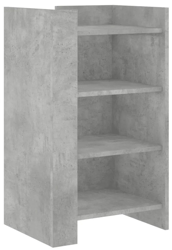 betonszürke szerelt fa tálalószekrény 45 x 35 x 75 cm