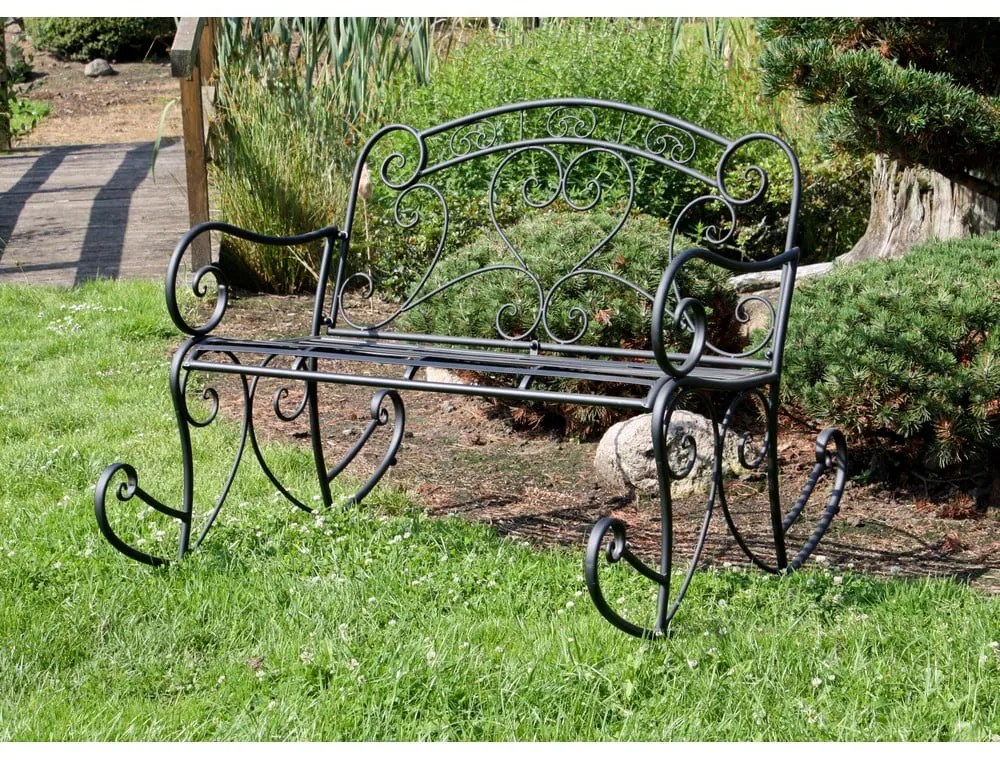 Fekete fém kerti pad Dares - Garden Pleasure