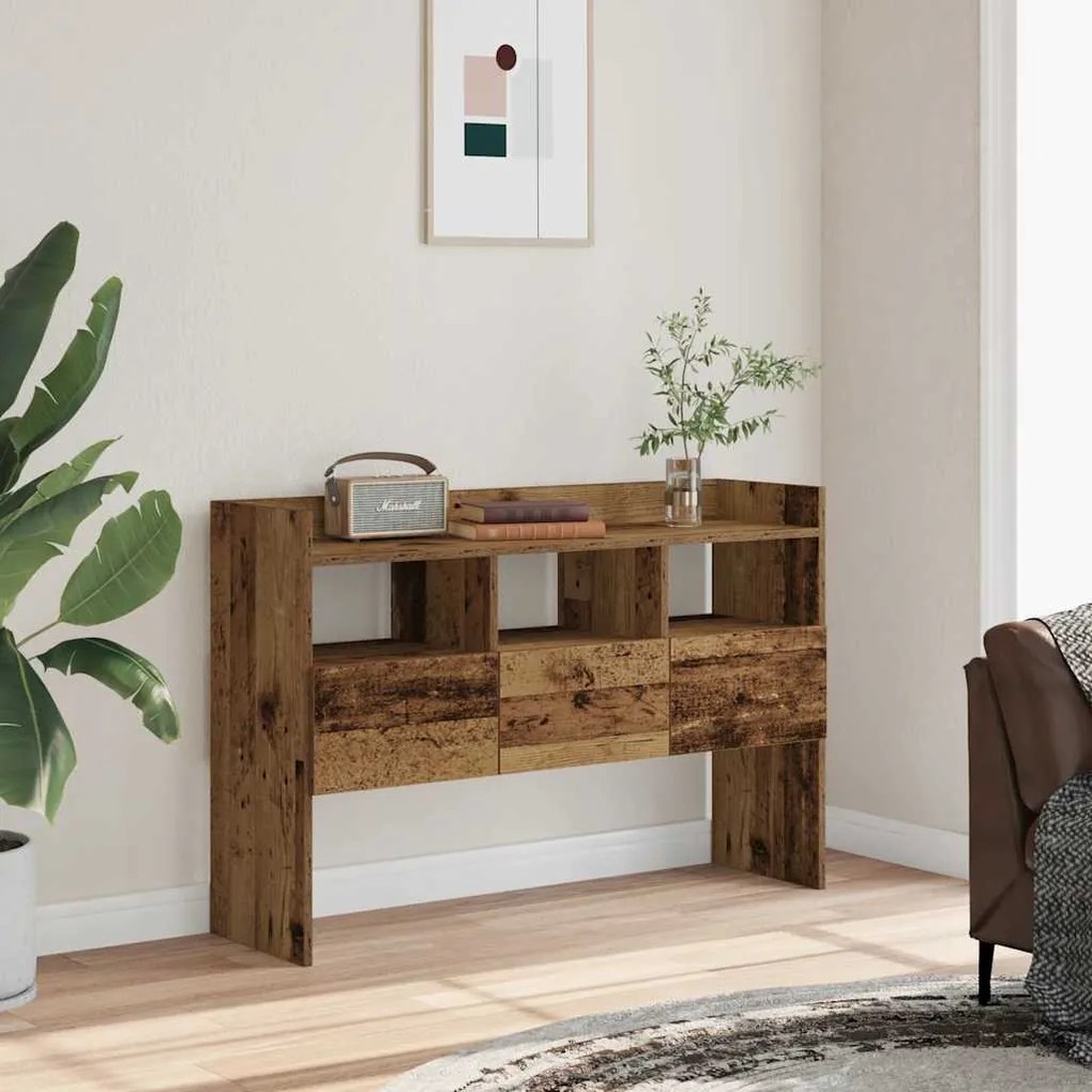komód Régi fa 105x30x70 cm Gépelt fa