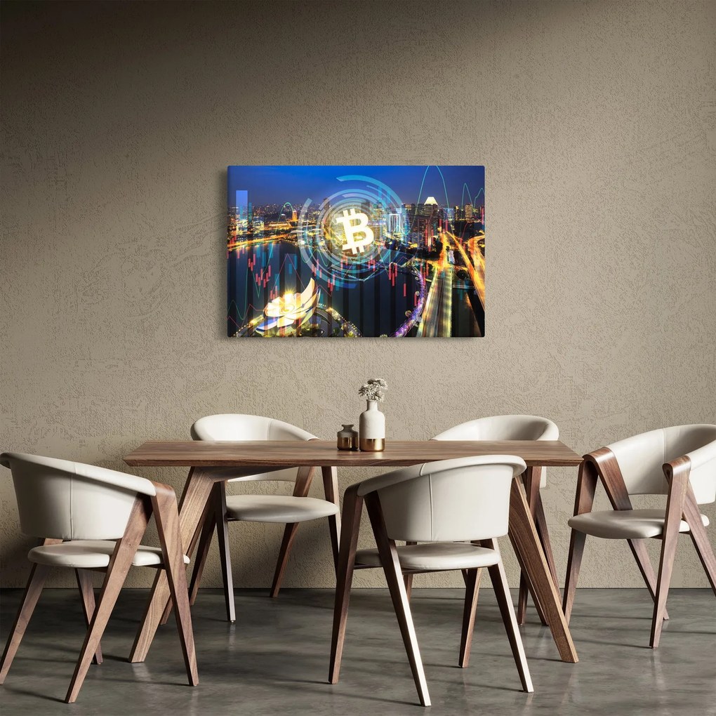 Kép - A befektetések városa (90x60 cm)