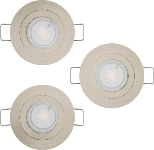 Eglo 902259 - 3 darabos LED mennyezeti spotlámpa BARRANCO 1xGU10/4,5W/230V króm