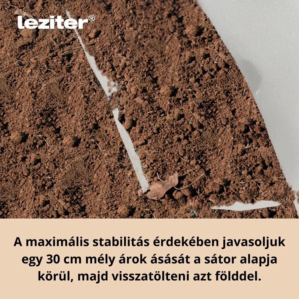 Fóliasátor 200x300x450 cm erősített vázzal+fólia átlátszó