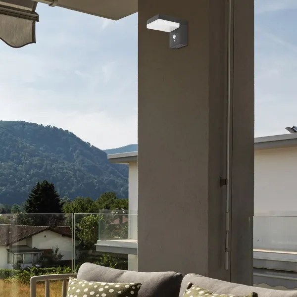 Rabalux 77009 - LED Napelemes lámpa érzékelővel ZREBAR LED/6W/3,7V IP44