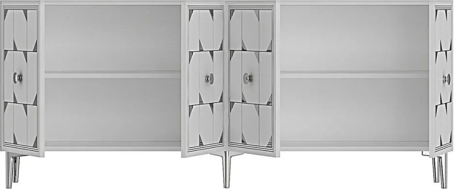 Moka 180 - White, Silver