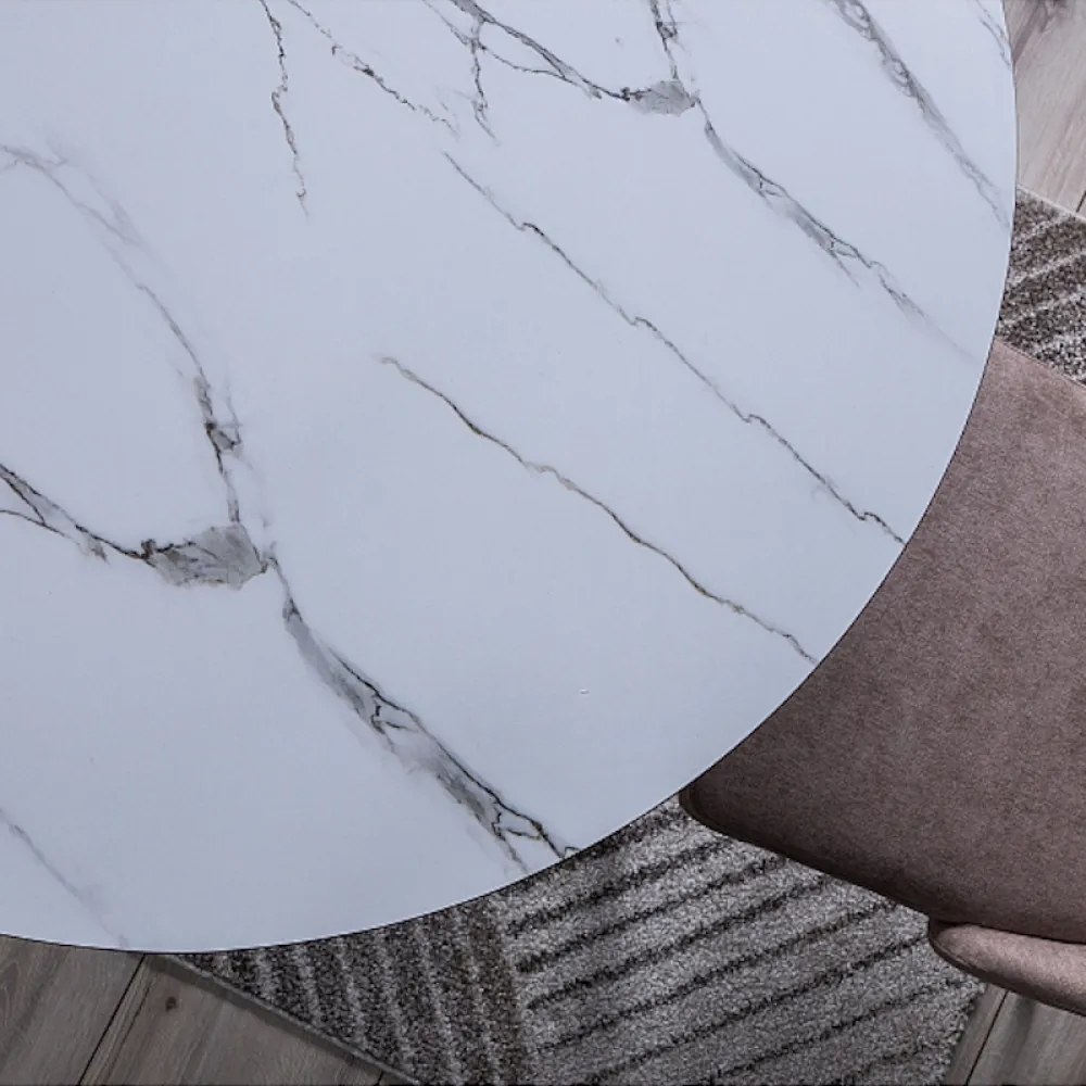 Ideal étkezőasztal márványos 100cm