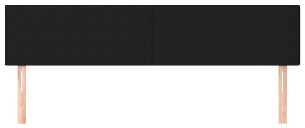 2 db fekete szövet fejtámla 80 x 5 x 78/88 cm