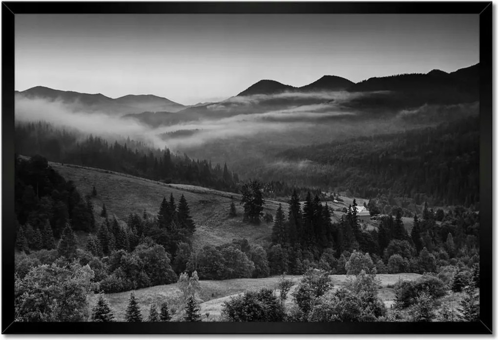Poszterek keretben 60x40 Lengyel Kárpátok hegyei