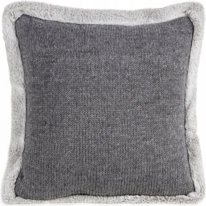 Karácsonyi párnahuzat 45x45 acél, ezüst