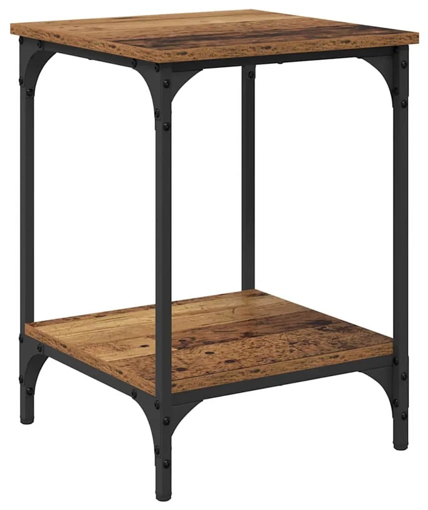 vidaXL Dohányzóasztal Öreg fa 40 x 40 x 55 cm Faanyag