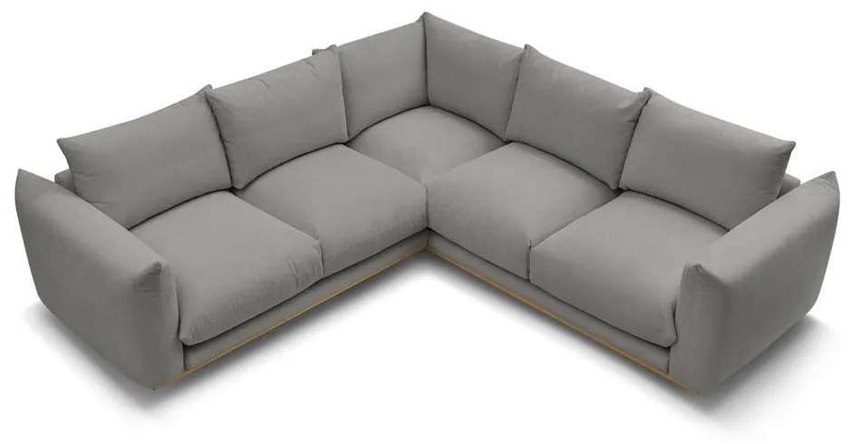 Szürke sarokkanapé Ernest – Bobochic Paris