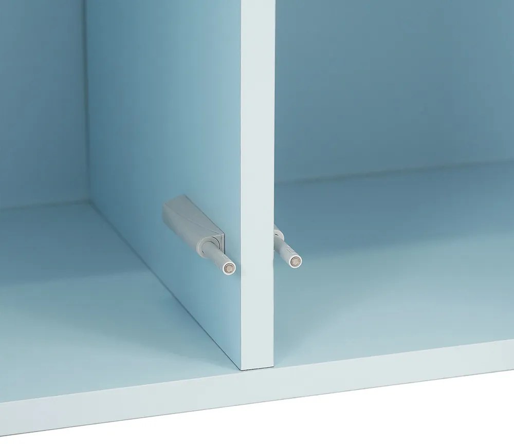 Boxie 2 ajtós fali szekrény 80x80x37 cm kék