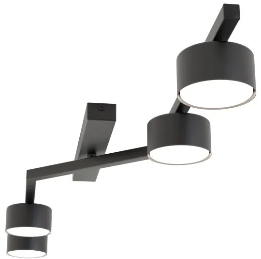 Mennyezeti lámpa SKAN 4xGX53/12W/230V fekete