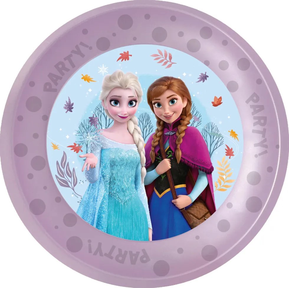 Disney Jégvarázs Idyllic Wonder micro prémium műanyag lapostányér 4 db-os szett 21 cm