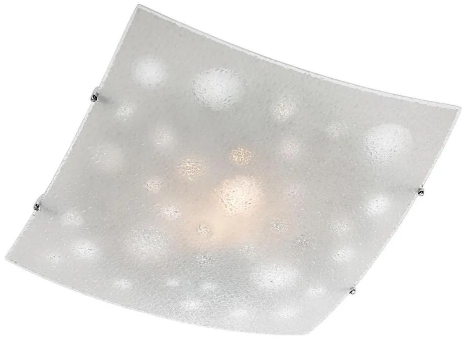 Redo 05-904 - Mennyezeti lámpatest ISIDE 1xE27/42W/230V 30x30 cm átlátszó