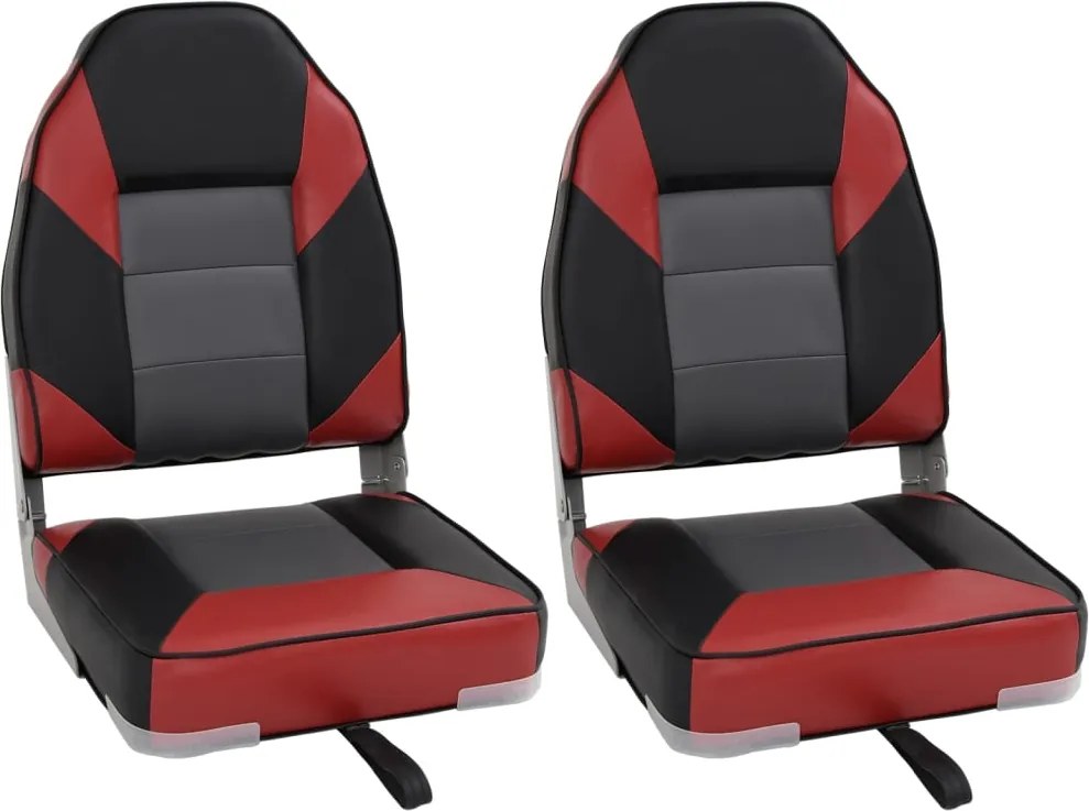 vidaXL 2 db összecsukható magas háttámlás csónakülés 39x43x58 cm