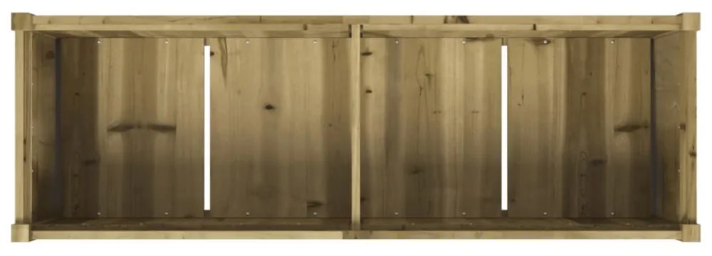 impregnált fenyőfa kerti virágláda 150x50x70 cm